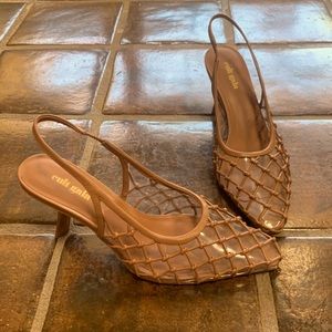 Cult Gaia Soray Slingback Pump | Hazelnut | 38.5